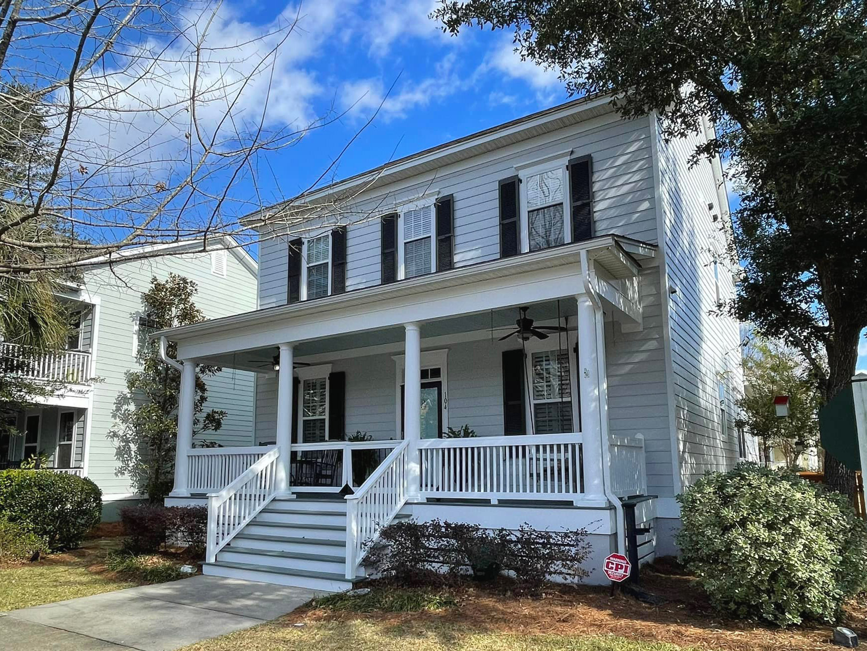beautiful exterior of a newly painted home